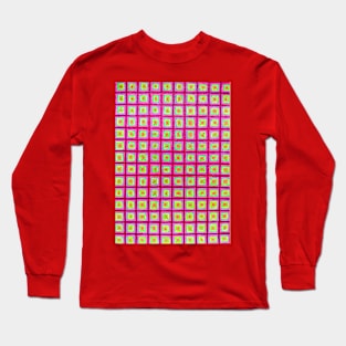 Colorful with squares pattern art Long Sleeve T-Shirt